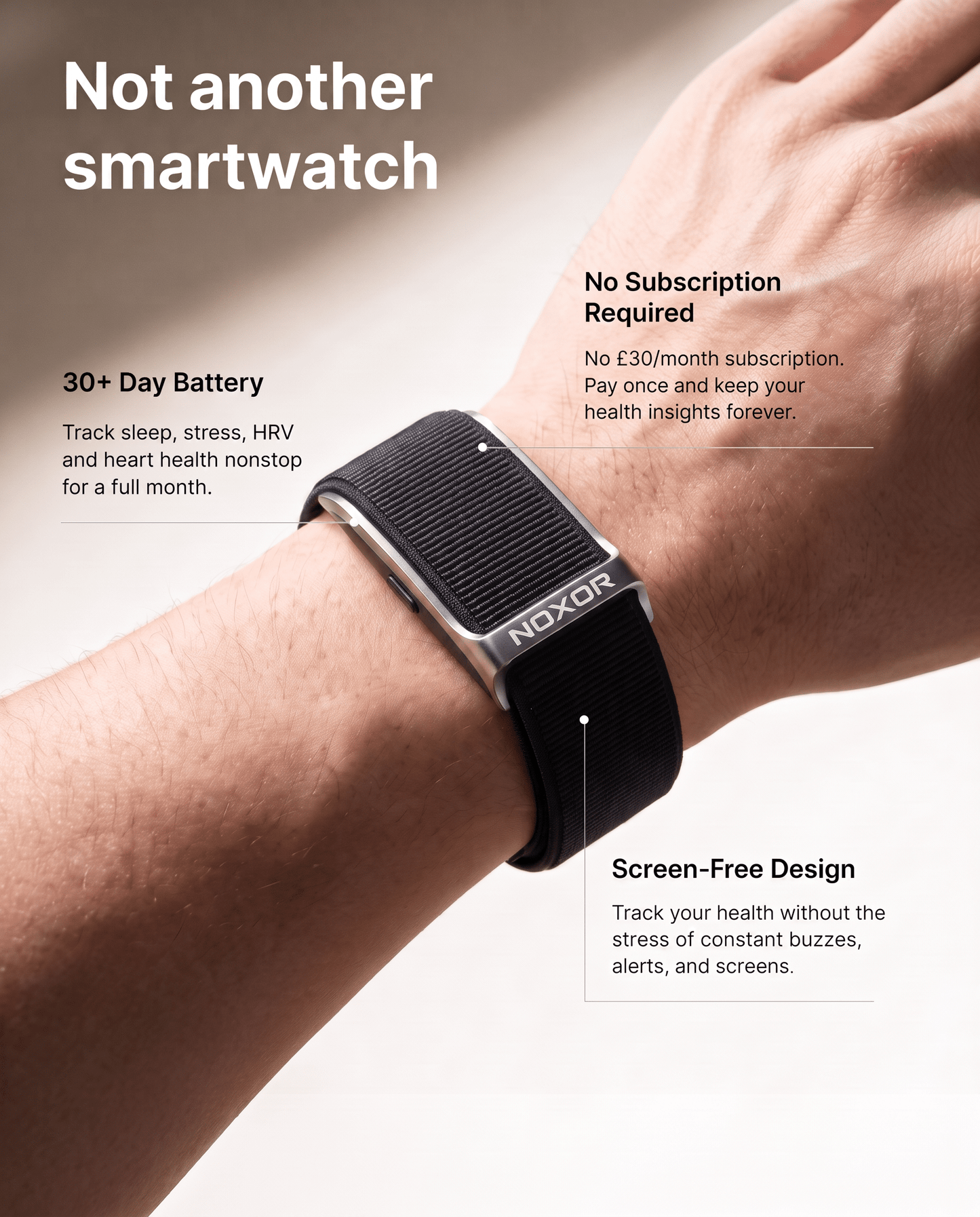 Noxor Pro 3 – Smart Health, Sleep & Fitness Tracker