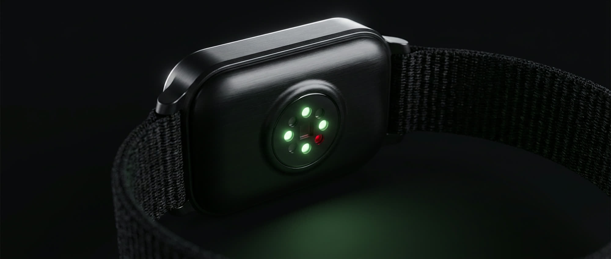 Close-up of the Noxor Pro 3 sensor, optical windows lit